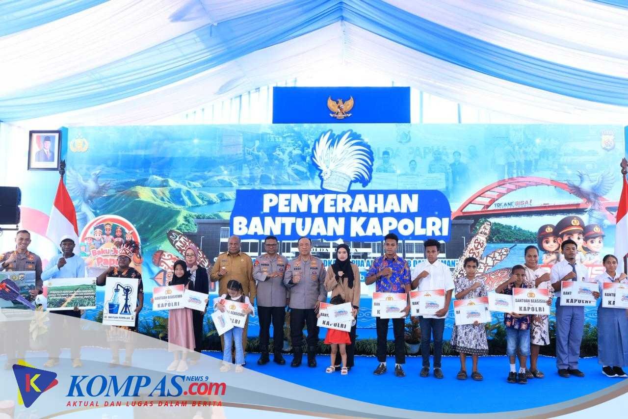 Polri Serahkan Bantuan Pendidikan bagi 10 Anak Korban KKB di Papua