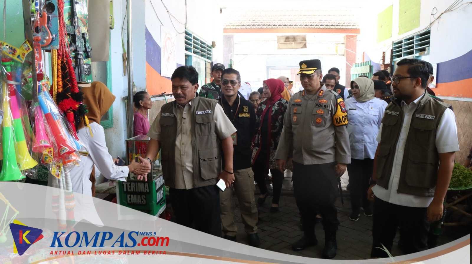 Polres Nganjuk dan Forkopimda Sidak Pasar, Pastikan Harga dan Stok Sembako Aman Jelang Nataru