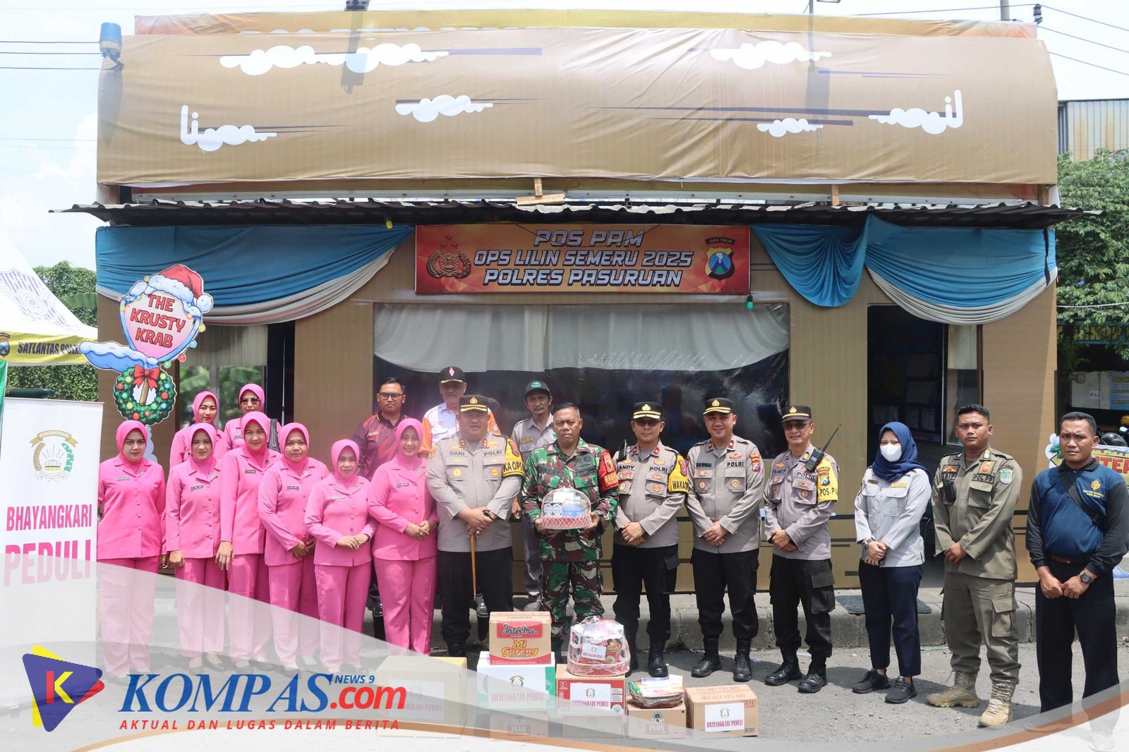 Kapolres Pasuruan Kunjungi Pos Pam : Tingkatkan Keamanan dan Pelayanan Humanis Hadapi Libur Nataru