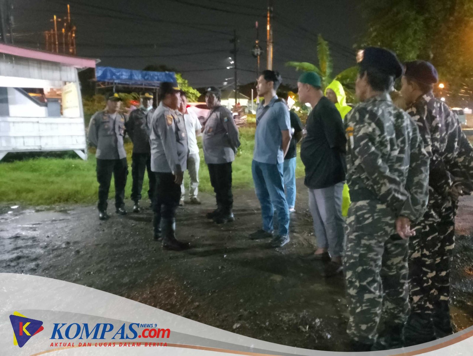 Kapolsek Gedangan Pimpin Apel Pengamanan Pengajian Bersholawat di Desa Ganting