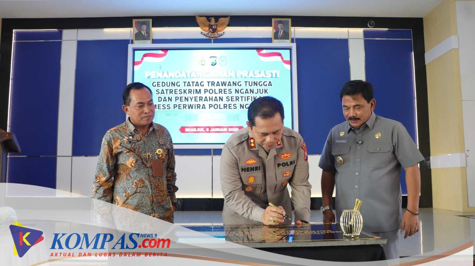 Kapolres Nganjuk Resmikan Gedung Baru Satreskrim, Dorong Pelayanan Lebih Maksimal