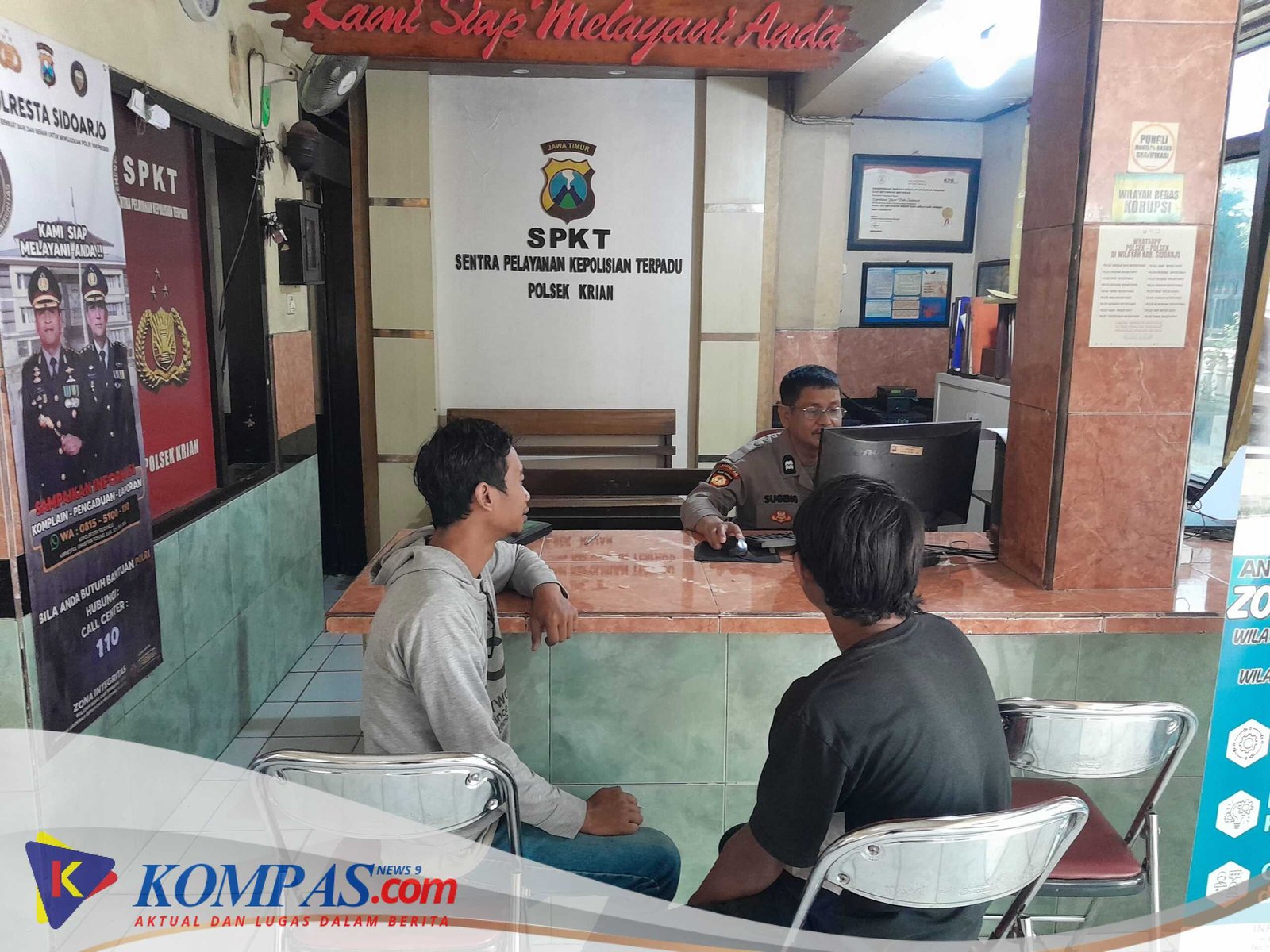 Pelayanan SPKT Polsek Krian, Warga Dilayani Cepat dan Humanis