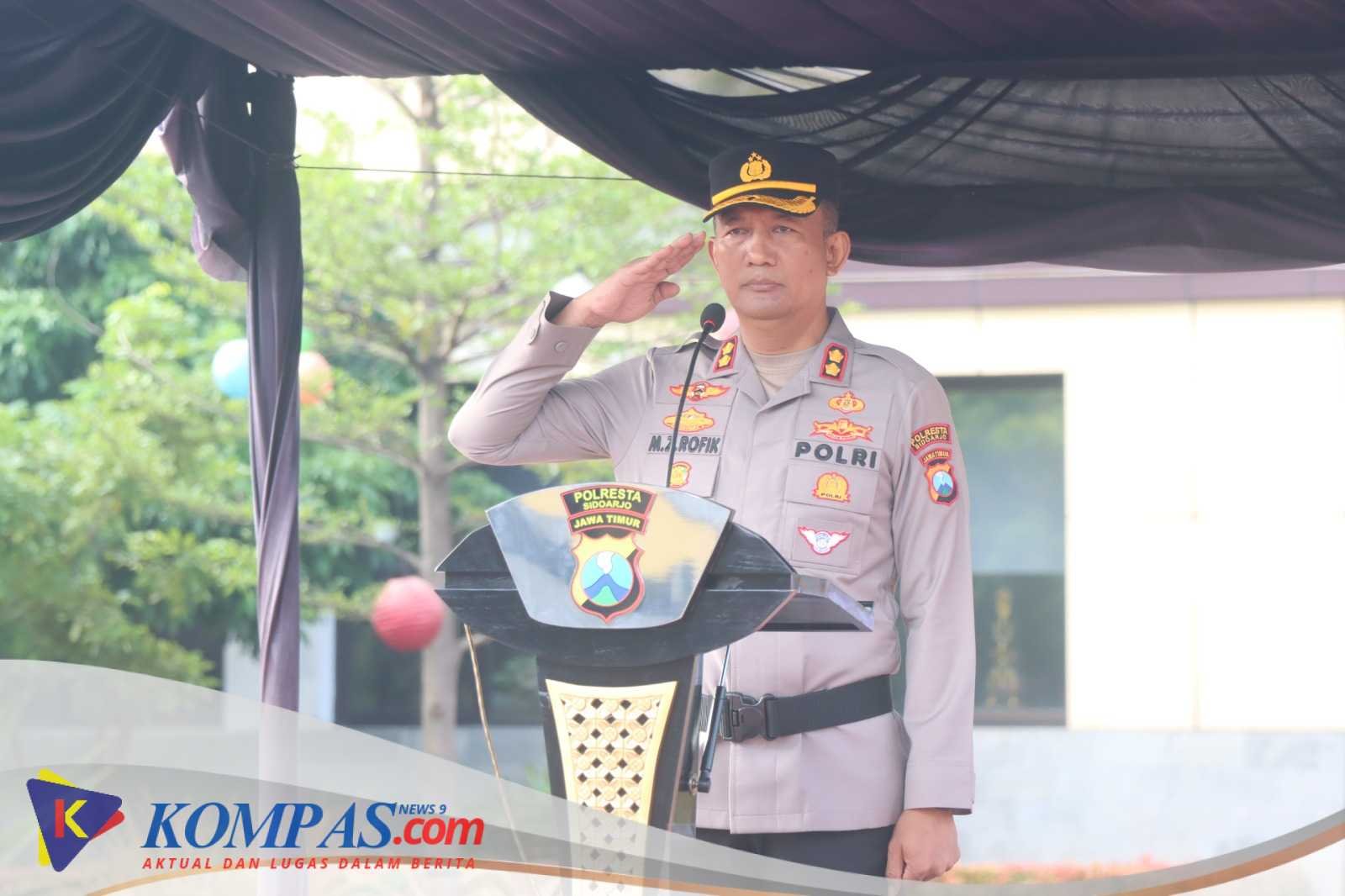 Upacara Hari Kesadaran Nasional, Wakapolresta Sidoarjo Tekankan Profesionalisme Personel