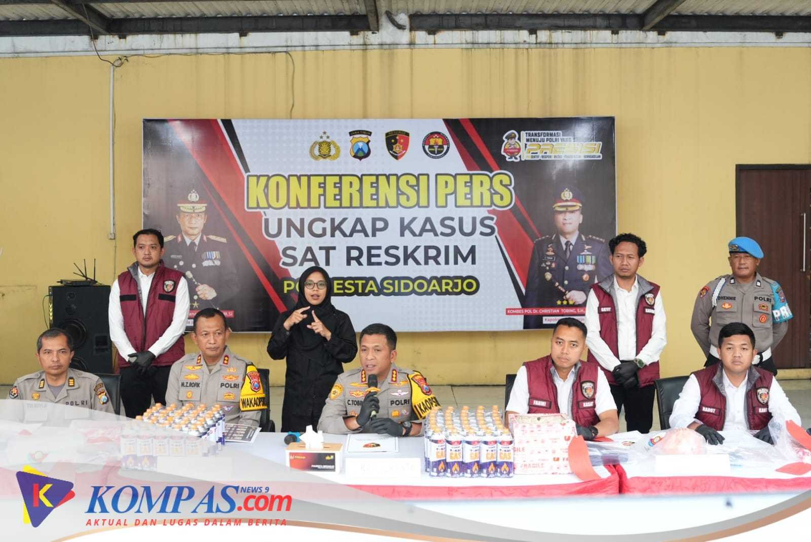 Polresta Sidoarjo Bongkar Pengoplosan LPG Subsidi Jadi Gas Portabel 
