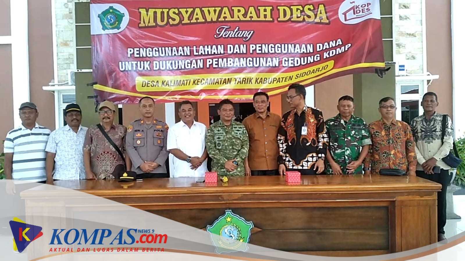 Dandim Sidoarjo Dan Wakil ketua DPRD Ikut Hadir Musdes KDMP Desa kalimati kecamatan Tarik