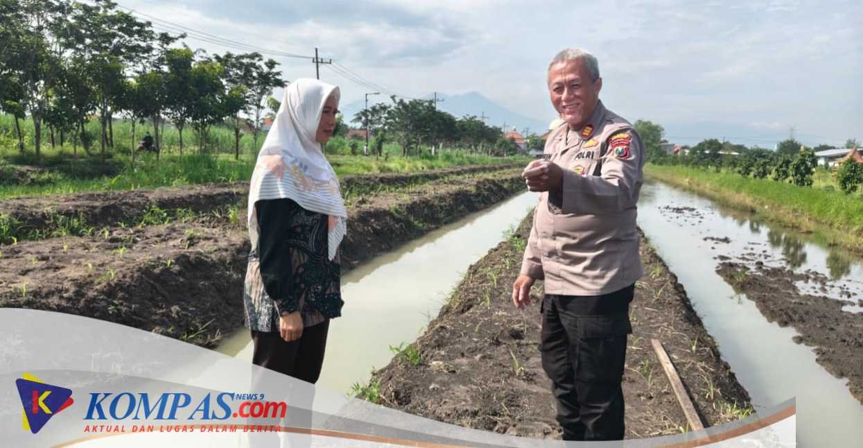 Polsek Krian Polresta Sidoarjo Pantau Lahan Jagung Ponpes Al Amanah Junwangi 