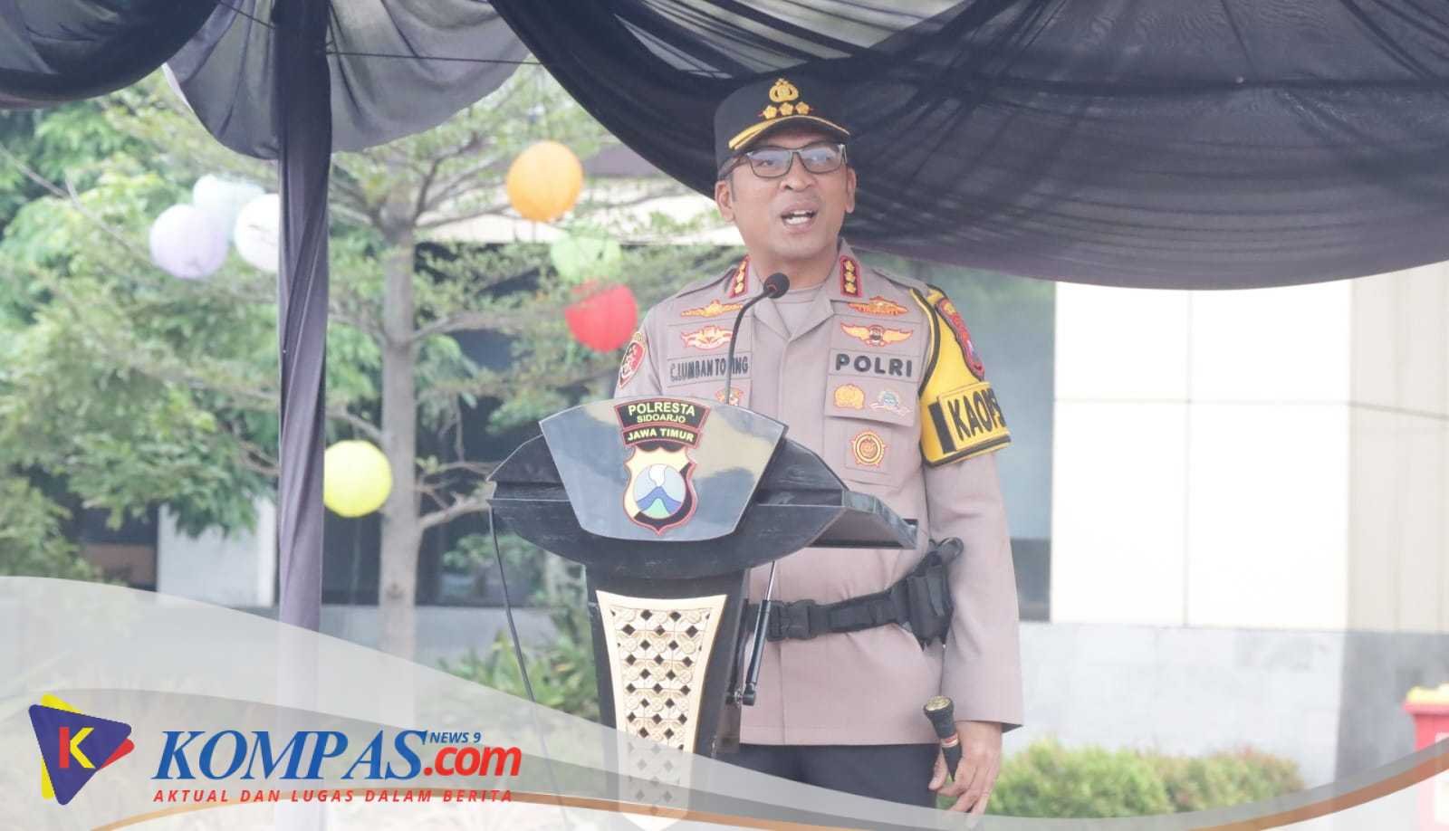Polresta Sidoarjo Gelar Apel Siaga Malam Takbir Idul Fitri 1447 H