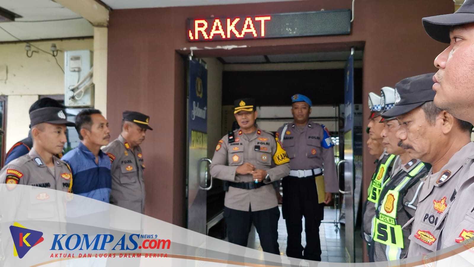 Kapolsek Balongbendo Apel pengamanan malam Takbir Hari Raya Idul Fitri 1447 H tahun 2026 