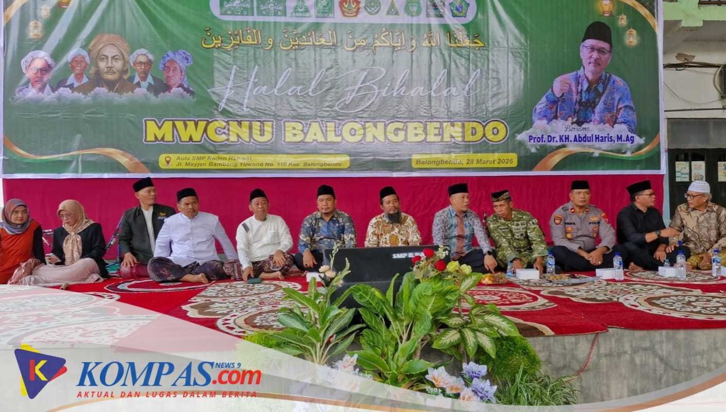 Kapolsek Balongbendo Giat Halal Bihalal MWC NU Kecamatan Belongbendo
