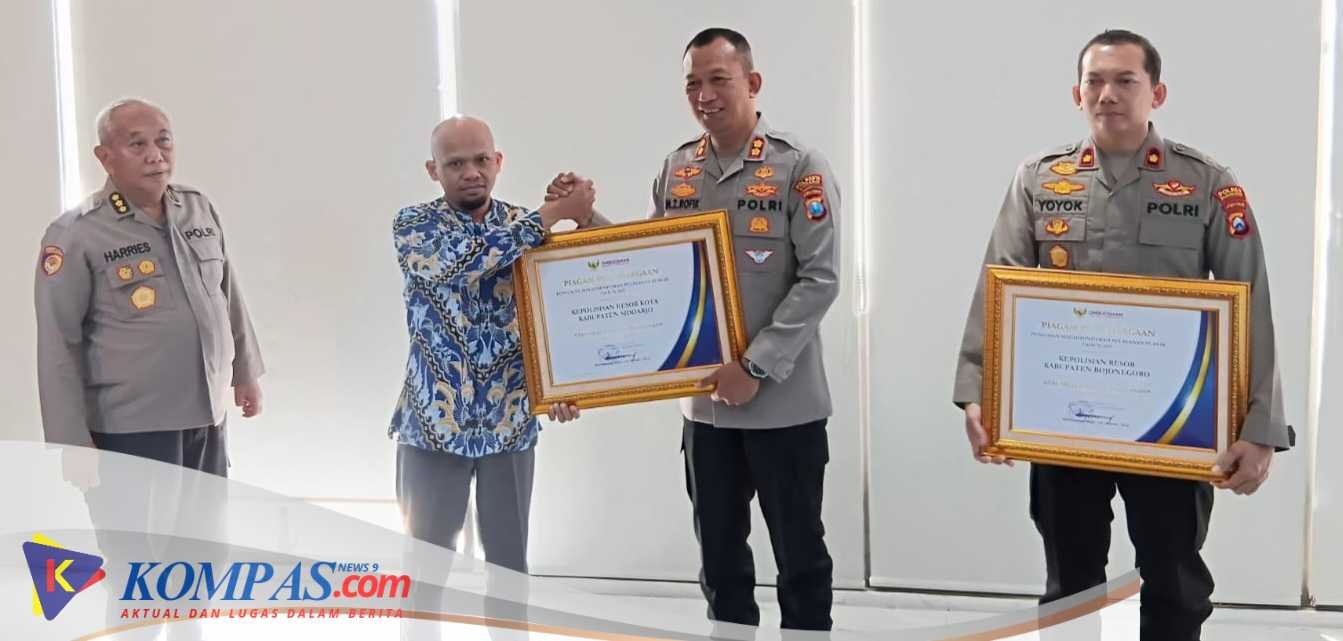Polresta Sidoarjo Raih Penghargaan Pelayanan Sangat Baik dari Ombudsman RI