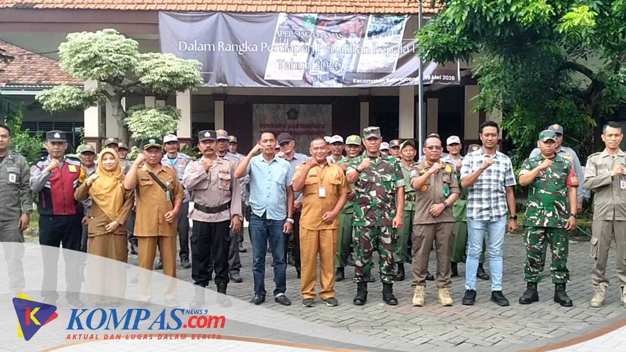 Kapolsek Balongbendo Bersama Camat Balongbendo Apel Siaga Pelkades Serentak 