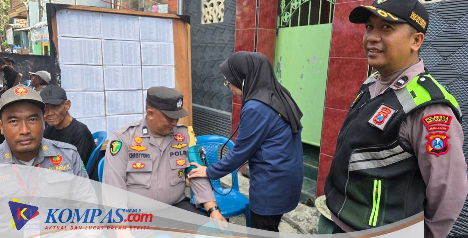 Dokkes Polresta Sidoarjo Gelar Patroli Bakti Kesehatan di TPS Pilkades Serentak 2026