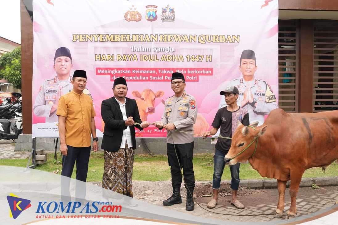 Idul Adha 2026, Polresta Sidoarjo Salurkan 100 Hewan Kurban 