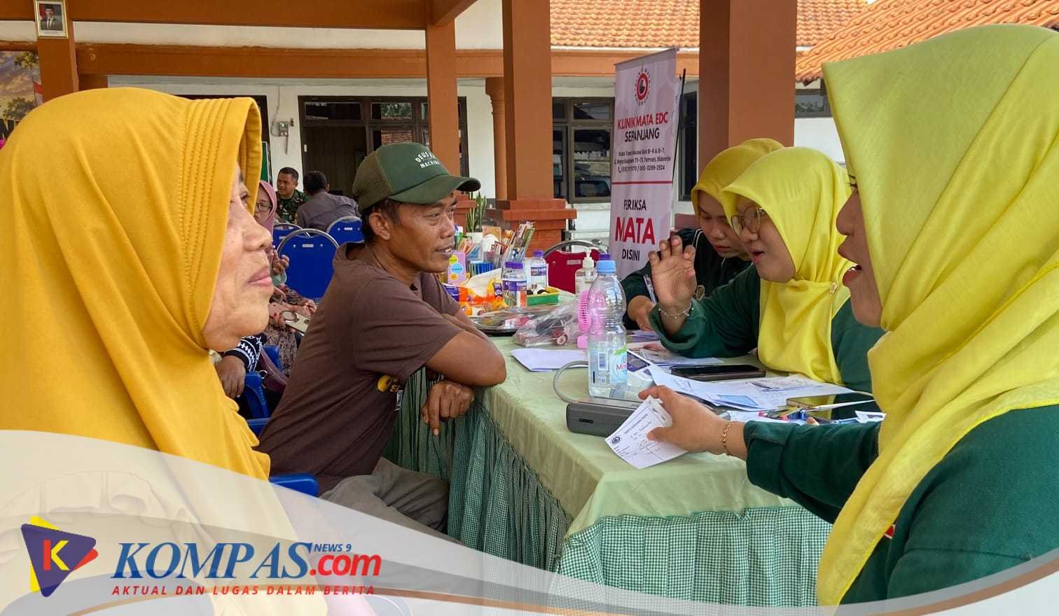 klinik Mata EDC Sepanjang Baksos Di Desa Terungwetan kecamatan Krian 