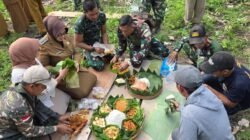TASYAKURAN WUJUD SINERGI TNI DAN MASYARAKAT DI DESA TERUNGWETAN