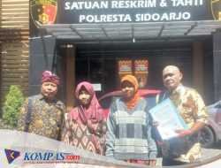 Dua warga Desa Bakungtemenggungan Resmi Menempuh Jalur Hukum Dengan Melaporkan Ke Polresta Sidoarjo