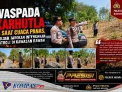 Waspada Karhutla Saat Cuaca Panas, Polsek Tarokan Intensifkan Patroli di Kawasan Rawan