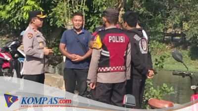 Polsek Balongbendo Evakuasi Korban Tenggelam di Sungai Magetan kanal Depat Balai Desa Wonokarang