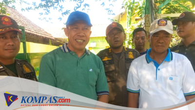 Satpol PP Kecamatan Tarik Cek Pohon Besar Yang Tumbuh  Di Samping  Jalan Dan Sosialisasi Bencana Alam