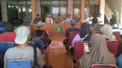 Rapat koordinasi pembangunan gorong gorong di desa Melirip Rowo Kecamatan Tarik