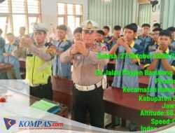 Kanit Lantas Polsek Balongbendo Ajak Pelajar Cegah Radikalisme dan Patuh Dalam Berkendara 