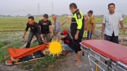 Polsek Balongbendo Evakuasi Dugaan Laka Tunggal jatuh ke Sungai korban Meninggal Dunia